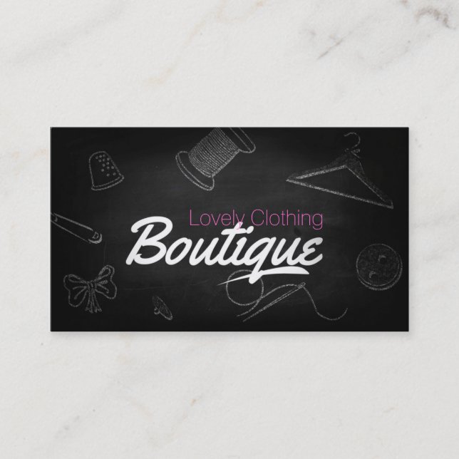 Clothing Boutique Business Card (Front)