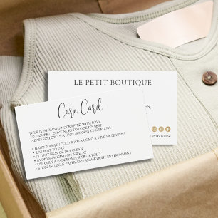 Clothing Care Enclosure Editable Instructions