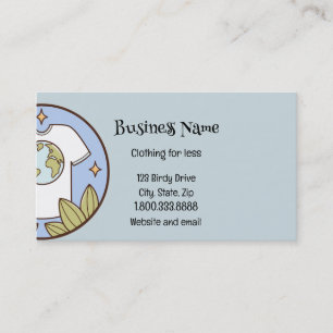 Clothing Consignment Second-hand Thrift Store Business Card
