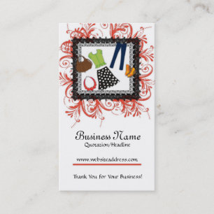 Clothing Framed Design Business Cards