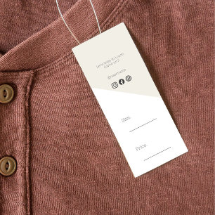 Clothing Hang Tag Modern Trendy Minimalist