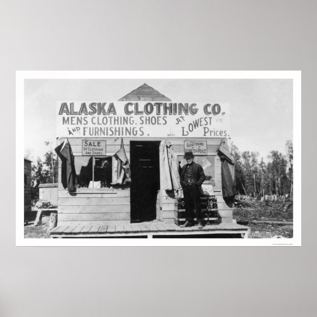 Clothing in Anchorage, Alaska 1915 Poster (Front)
