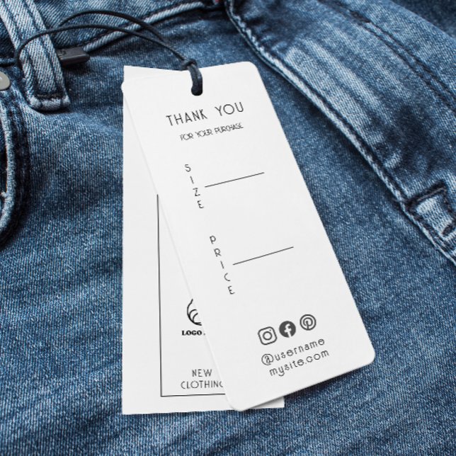 Clothing Label Thank You Hang Tag White (Clothing Label Thank You Hang Tag White)