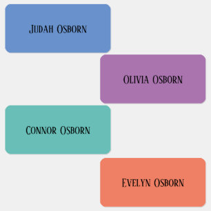 Clothing Labels- Jewel Tones