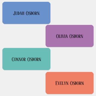 Clothing Labels- Jewel Tones