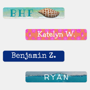 Clothing Labels Ocean Personalised Boys Girls