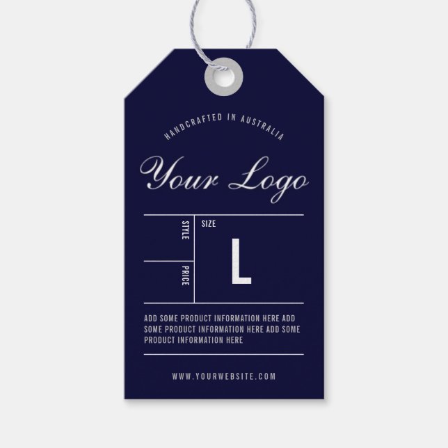 Clothing Logo Hang Price Tag (Front)
