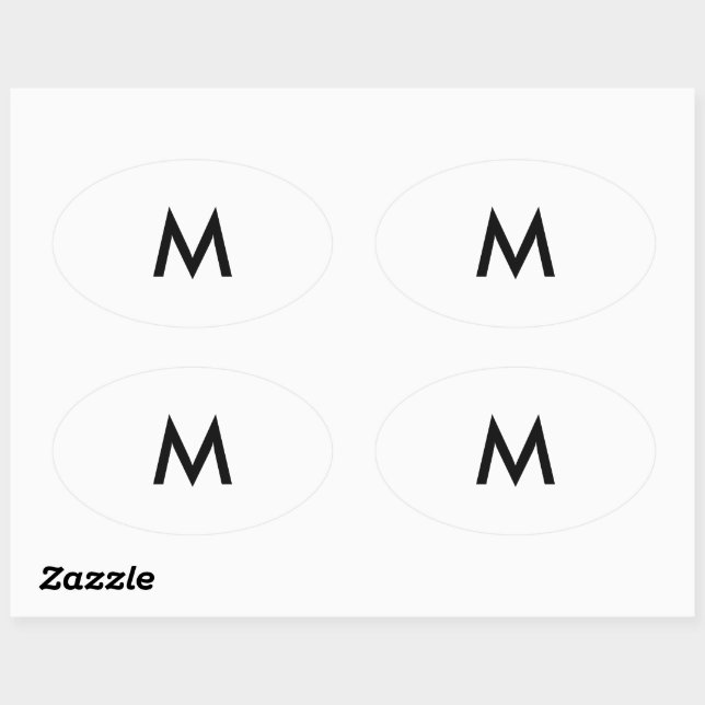 Clothing M Medium Size Labels for Clothes Apparel (Sheet)
