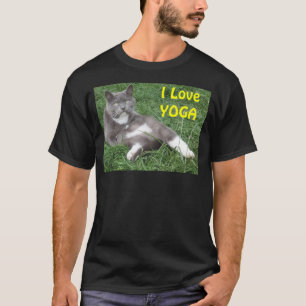 Clothing Men Cat Yoga T-Shirt