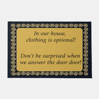 Clothing Optional Household Doormat