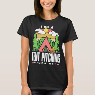 Clothing Outside Wildlife  Tent Pitching Girl Camp T-Shirt