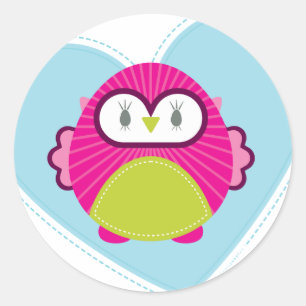 CLOTHING :: owl - hoot Classic Round Sticker