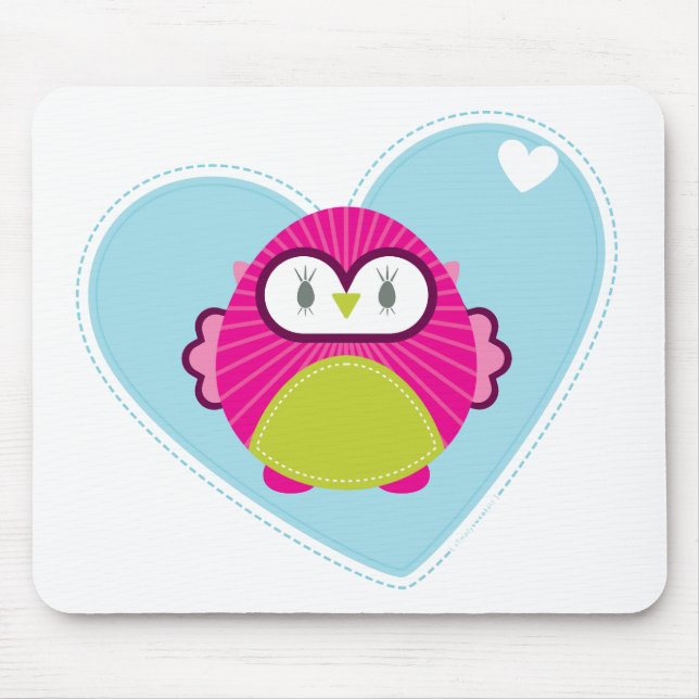 CLOTHING :: owl - hoot Mouse Mat (Front)