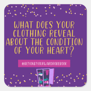 Clothing Reals Your Heart T-Shirt Square Sticker