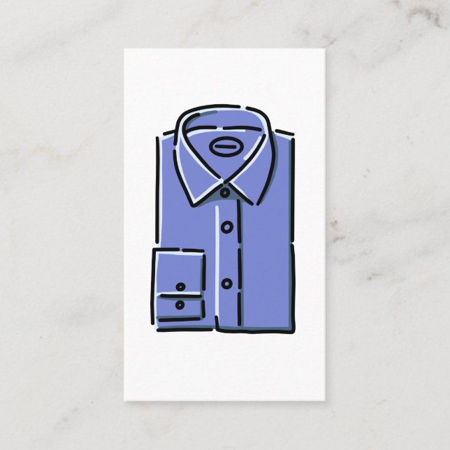 Clothing Reseller Shirt Logo Business Card (Front)