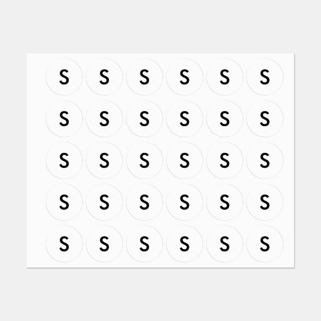 Clothing S Small Size Labels for Clothes Apparel (Sheet)