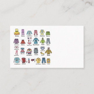 clothing Sales Business Card