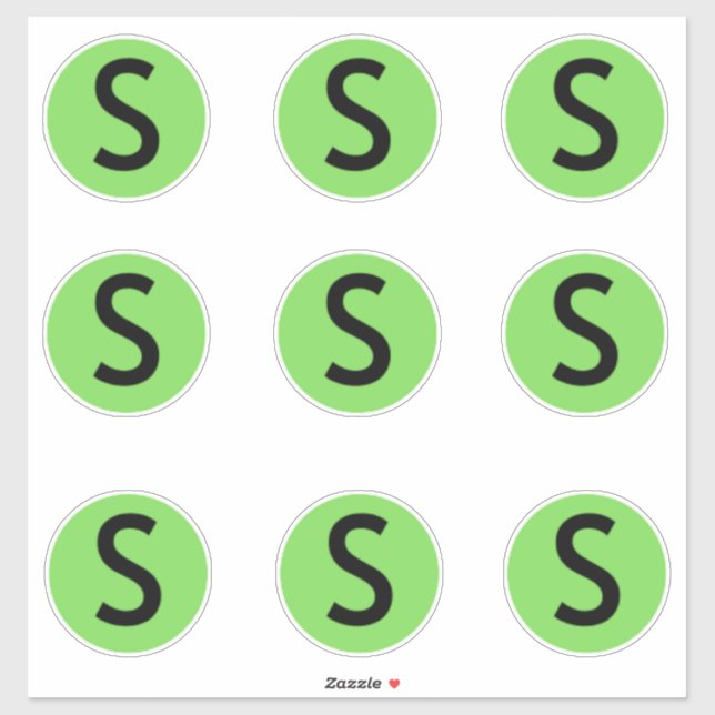 Clothing Size Stickers Labels (Sheet)