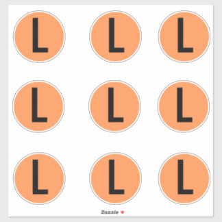 Clothing Size Stickers Labels