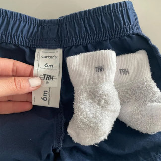 Clothing Stamp With Initials