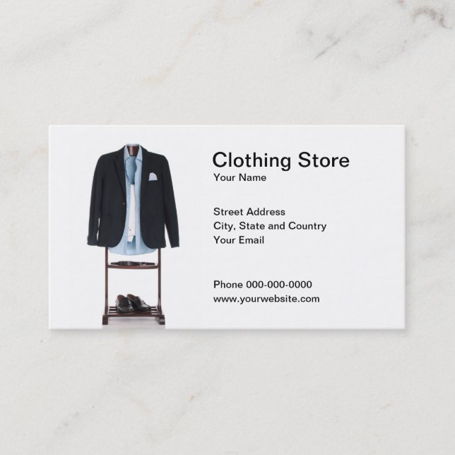Clothing Store Business Card (Front)
