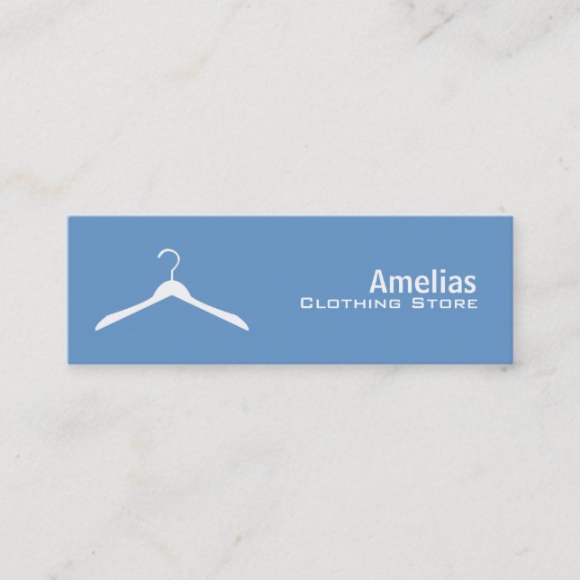 Clothing Store Skinny Business Cards (Front)