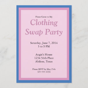 Clothing Swap Party Invitation