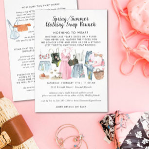 Clothing Swap Party Invitation