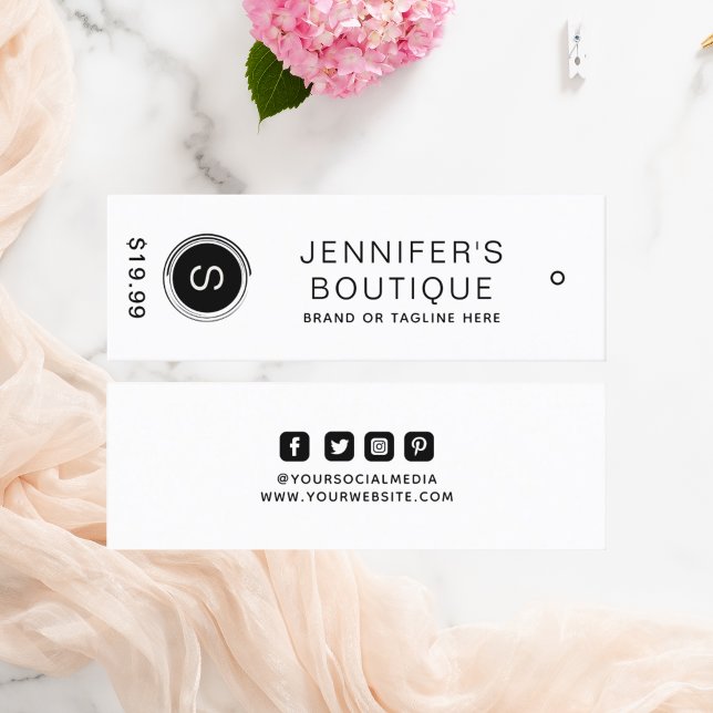 Clothing Tags Small Business Black White (Creator Uploaded)