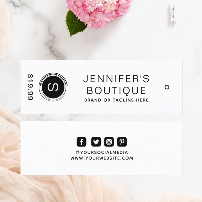 Clothing Tags Small Business Black White (Creator Uploaded)