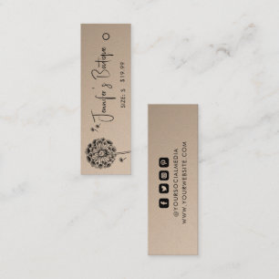 Clothing Tags Small Business Floral Price