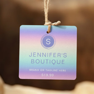 Clothing Tags Small Business Iridescent