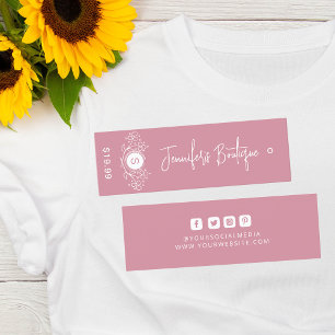 Clothing Tags Small Business Pink Price Tags
