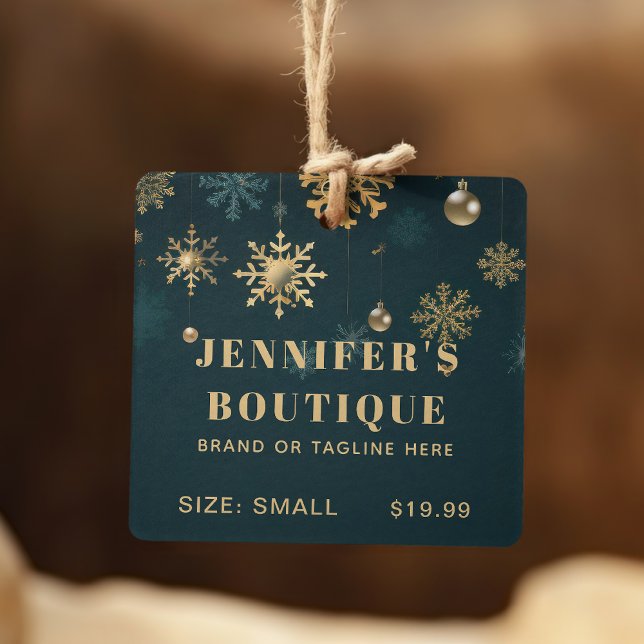 Clothing Tags Small Business Snowflake Christmas (Creator Uploaded)