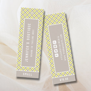 Clothing Tags Small Business Tartan Price Tag