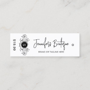 Clothing Tags Small Business White Price Tags