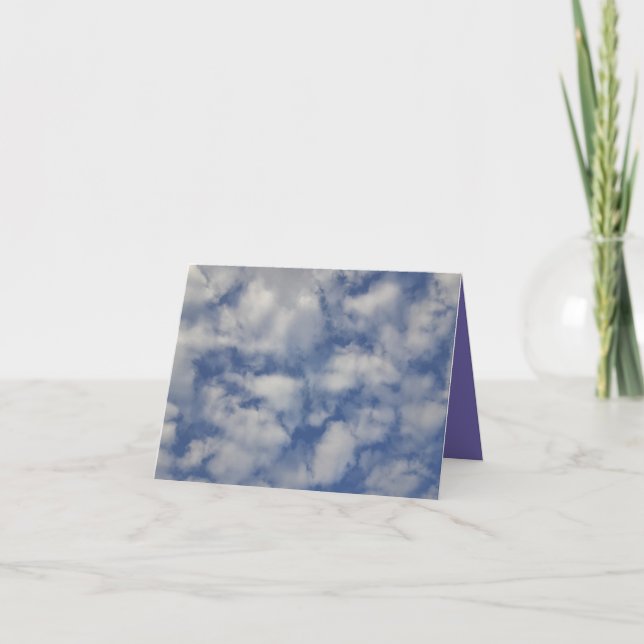 Cloud #8 Folded Greeting Card (Front)