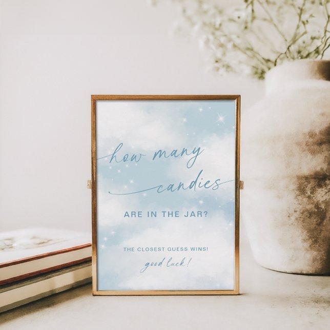 Cloud 9 Baby Shower How Many Candies Game Poster (Creator Uploaded)