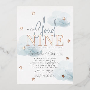 Cloud 9 Blue Clouds Boy Baby Shower by Mail