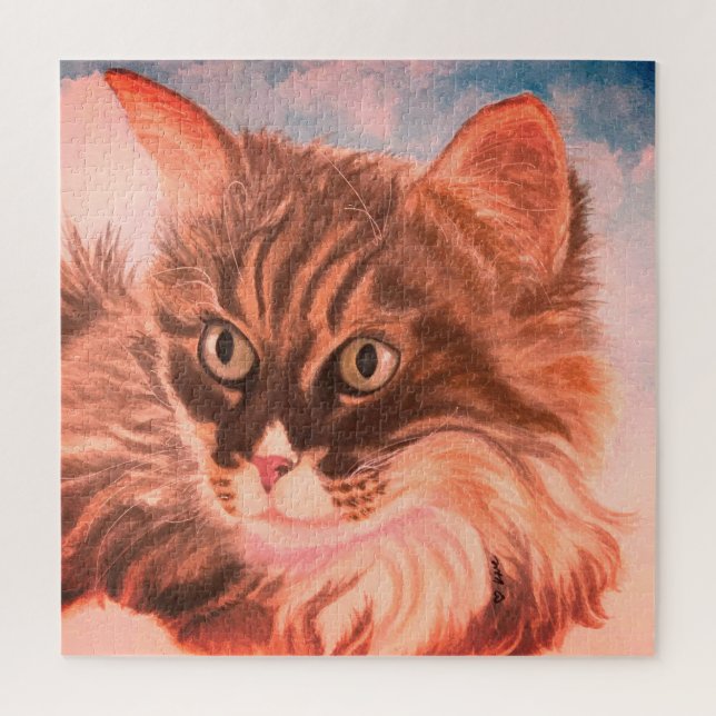 Cloud 9 Cat Jigsaw Puzzle (Vertical)