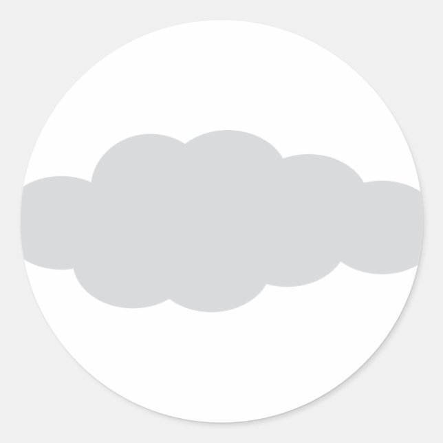 cloud 9 classic round sticker (Front)