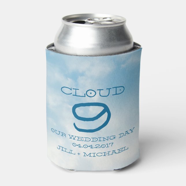 Cloud 9 Nine Wedding Day Favours Can Cooler (Can Front)