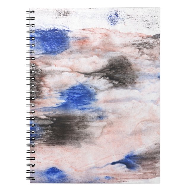 Cloud abstraction. Abstract watercolor background. Notebook (Front)