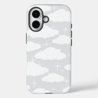 Cloud all-over-print with Sparkle Glitter iPhone 16 Case