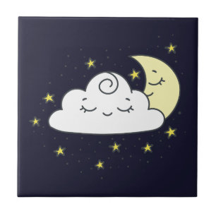 Cloud and Moon Tile
