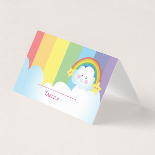 Cloud and Rainbow Children Birthday personalised