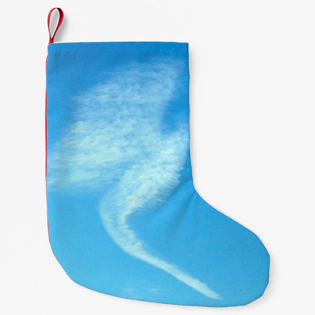 Cloud Angel Appears Small Christmas Stocking (Front)
