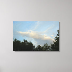 Cloud Angel Flying Through the Skies - Larg Canvas Print