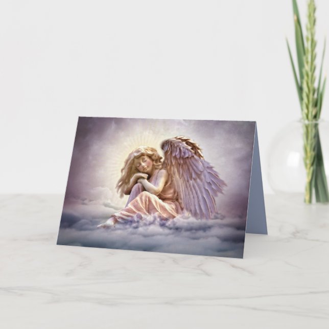 cloud angel greeting card (Front)