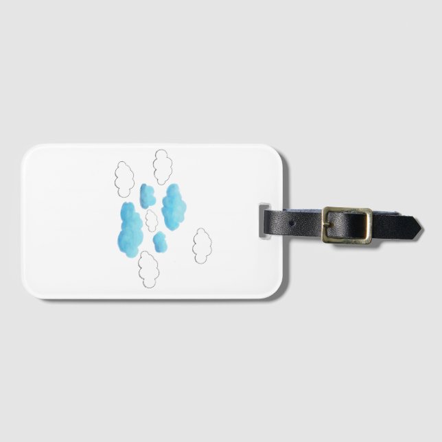 cloud are full of rain luggage tag (Front Horizontal)